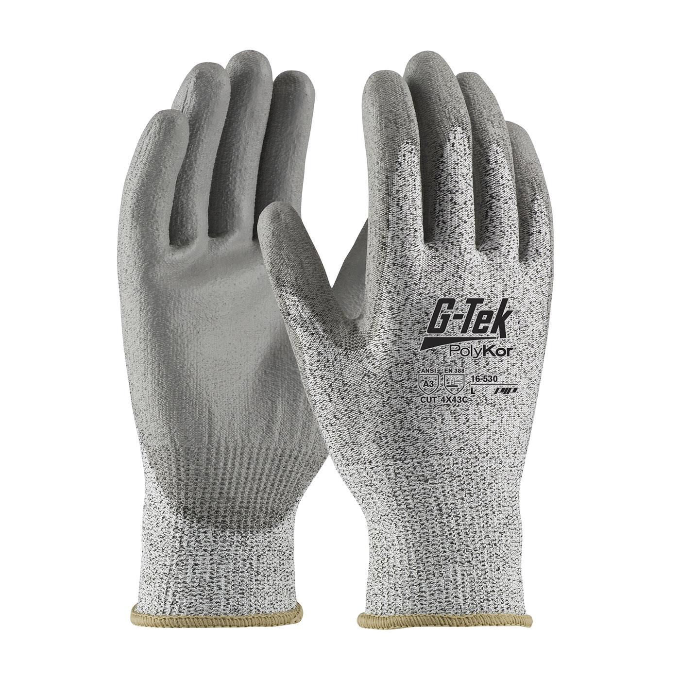 G-TEK POLYKOR 16-530 PU PALM COATED - Cut Resistant Gloves